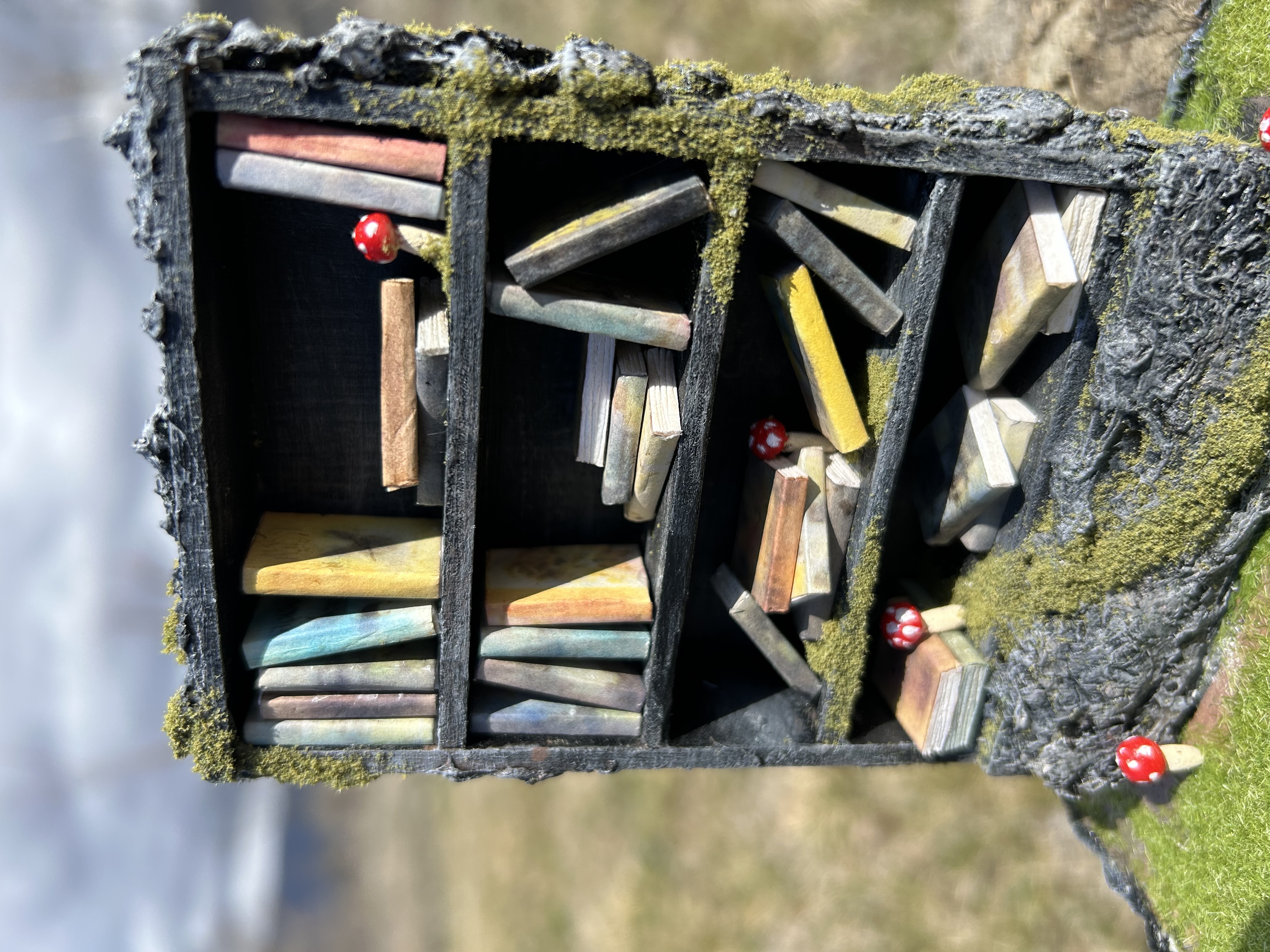 A miniature bookcase