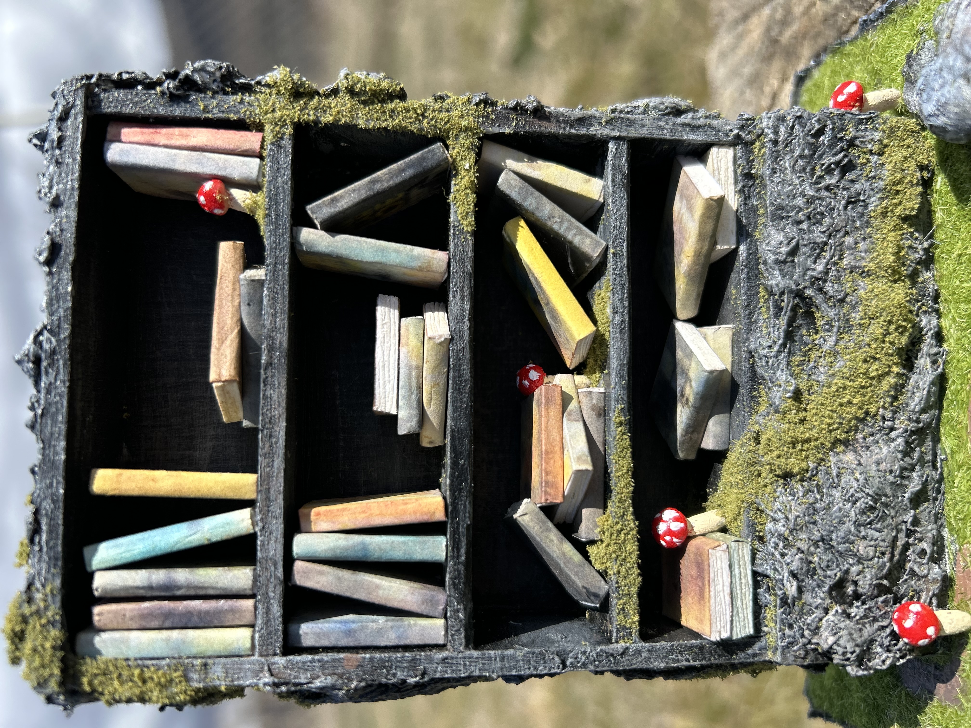 A miniature bookcase