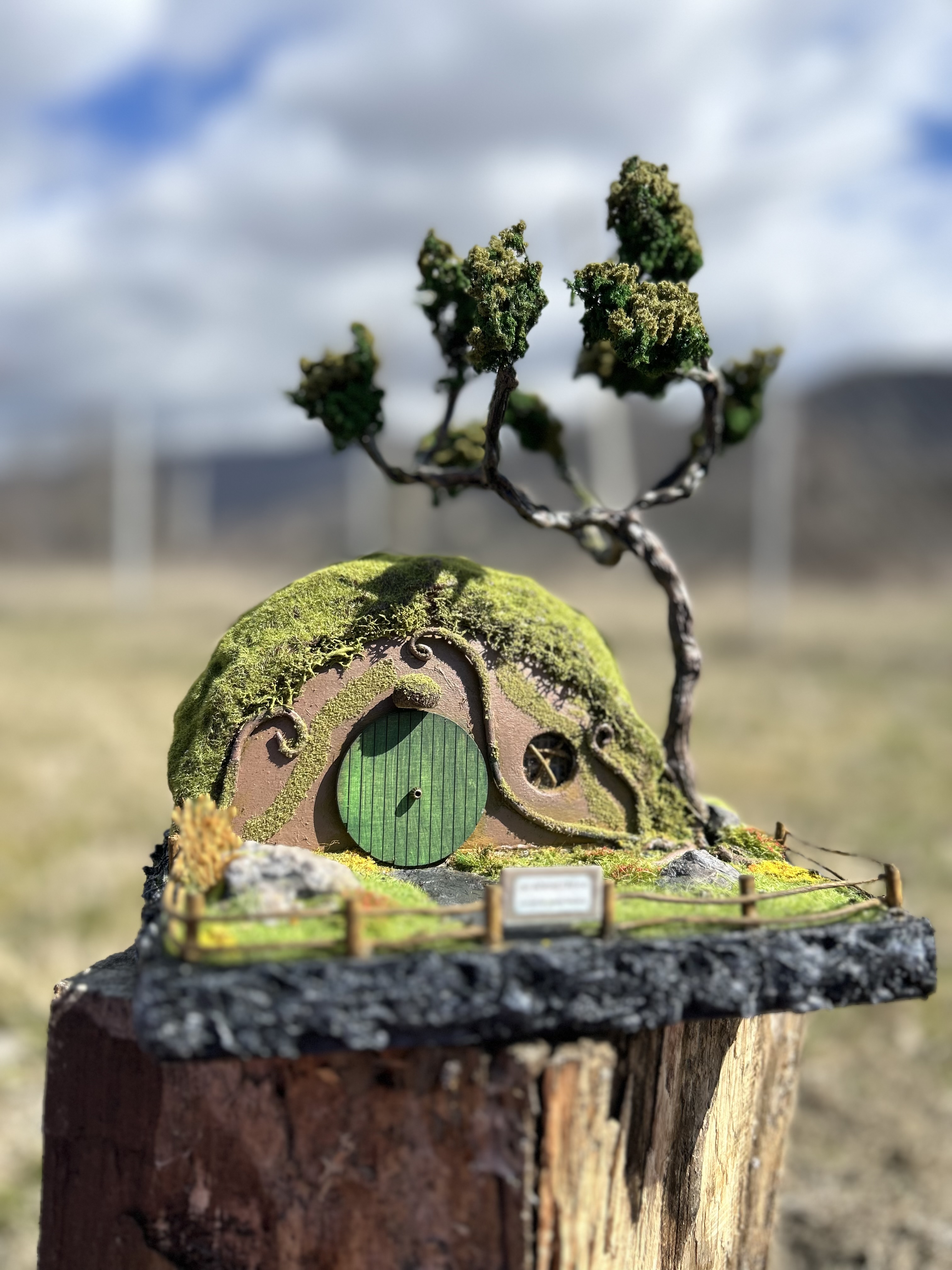 The hobbit house with tree