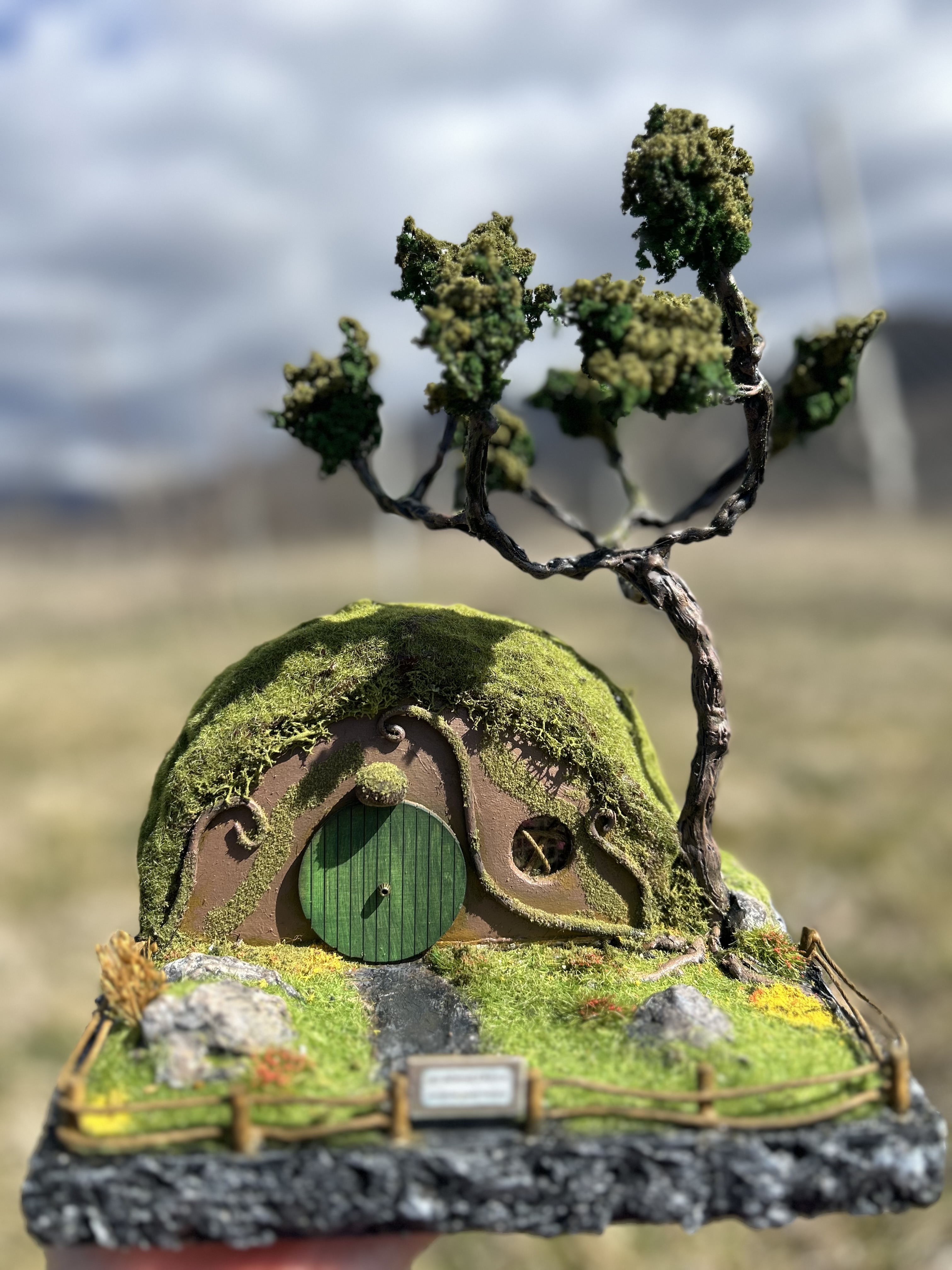 The hobbit house with tree
