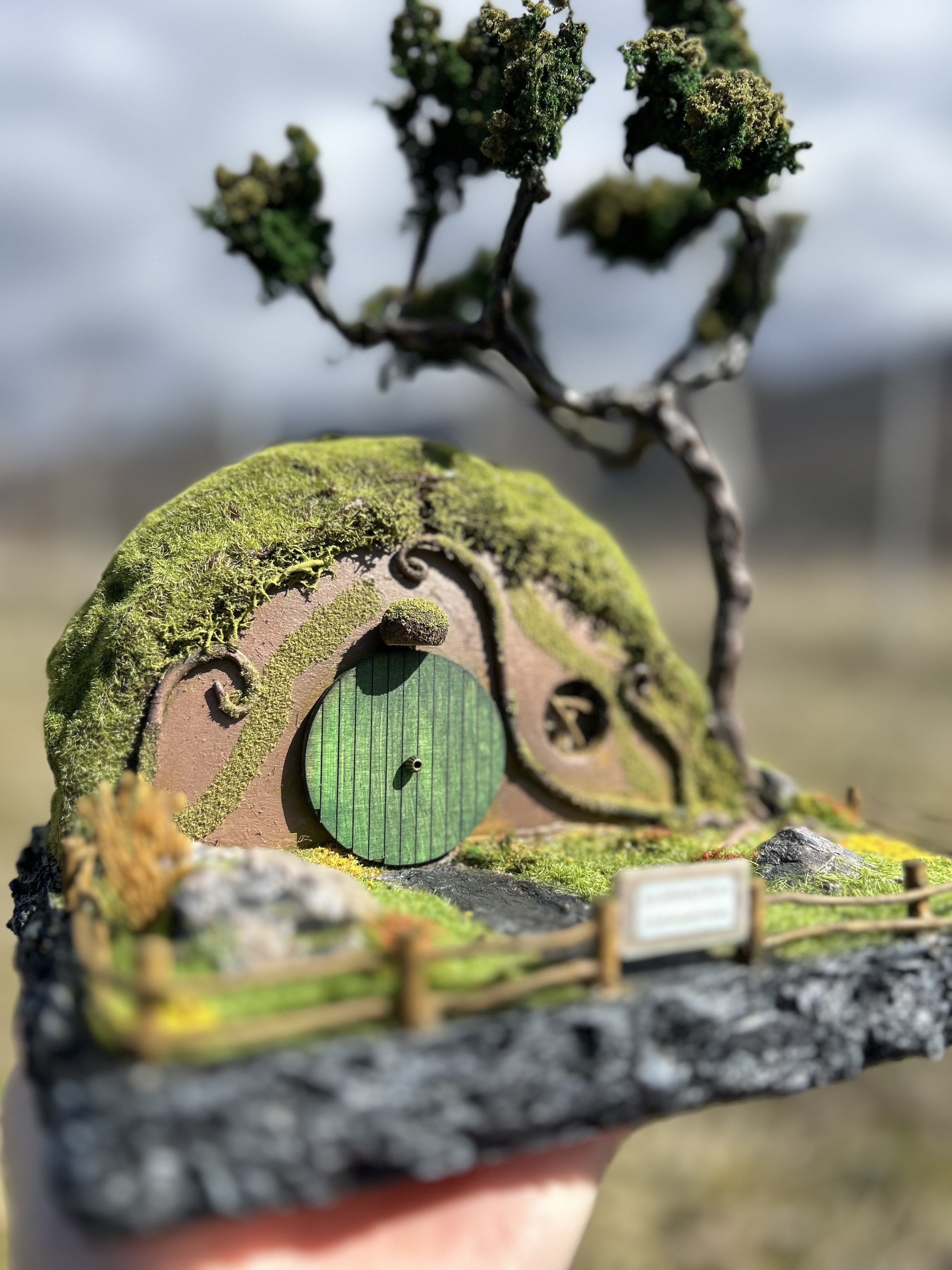 The hobbit house with tree